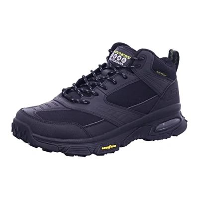 Image of Skechers Men&#039;s 237215 BBK Sneaker, Black Leather/Mesh/Black Trim, 6.5 UK