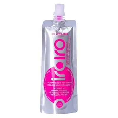 Image of IROIRO Premium Natural Semi Permanent Hair Color 310 Neon Pink (4oz)