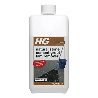 Image of HG Natural Stone Cement &amp; Lime Film Remover 31, Acid Free, Removes Residue Safely, for Marble, Granite All Other Types Of Calciferous 1 Litre (216100106)