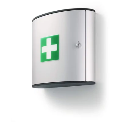 Image of Durable First Aid Box Medium (Empty) Silver