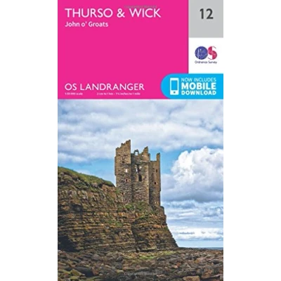 Image of Landranger 12 Thurso &amp; Wick Map