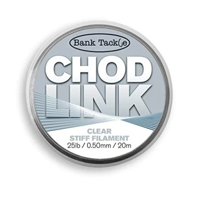 Image of Bank Tackle Chod Link Stiff Filament 15lb, 20lb and 25lb Carp Fishing Hooklink Terminal Rig Making Component (25lb)