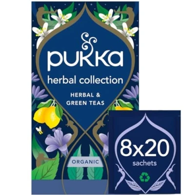 Image of (Pack Of 8) Organic HERBAL Collection PUKKA AYURVEDA