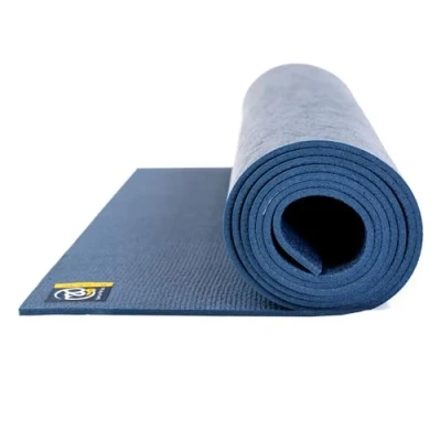 Image of Yoga Mad Studio Mat 183 x 60 4.5mm Non Slip High Density Exercise Used for Pilates, Yoga, Stretching, Home Workouts and General Fitness (Blue)