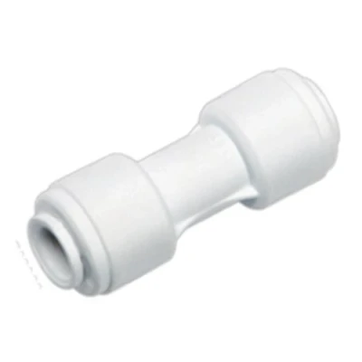 Image of AquaHouse® 1/4&quot; Straight Connector for Water Pipe &amp; Fridge Tubing