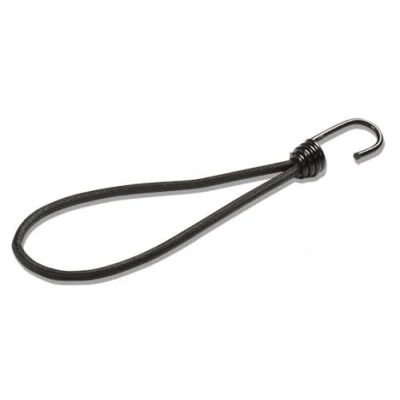 Image of 25 pieces tarpaulin tensioner expander with spiral hook loop 23cm 6mm Ø black