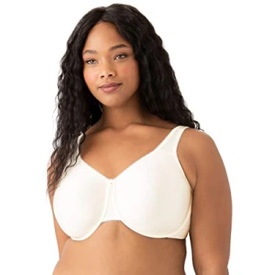 Image of Wacoal Women&#039;s Plus Size Full Figure Basic Beauty Underwire Bra, Ivory, 36F