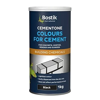 Image of Bostik Colours For Cement, Concrete, Mortar, Render and Screeds, Available in 5 Intermixable Colours, Interior Exterior Use, Colour: Black, Size: 1kg