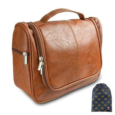 Image of Hanging Toiletry, Wash Bag with Pack Pouch Large Toiletries Cosmetic Organiser Multiple Compartments Hook for Toiletries, Toilet Travel Kits Gifts Men and Women
