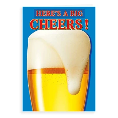 Image of Regal Publishing Humour Funny Birthday Card Big cheers 7 x 5 inches