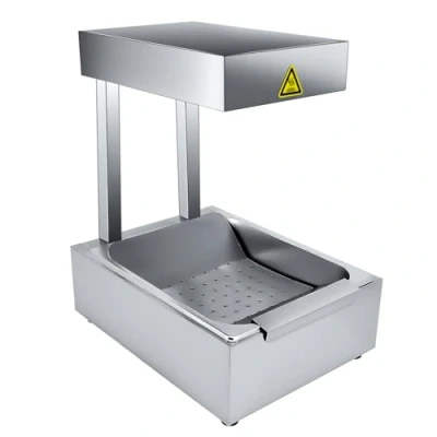 Image of MOOTACO French Fry Heat Lamp, 400W Commercial Food Lamp Warmer,Stainless Steel Warmer for Fries Fried Chicken