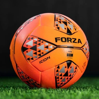 Image of FORZA Icon Pro Match Football Size 3, 4 &amp; 5 Balls for Footballs Matches (Size Pack of Orange)