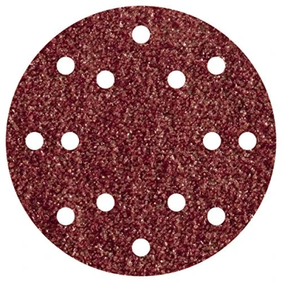 Image of wolfcraft 5 Easy Fix Sanding Discs for Wood/Metal, Ø 150 mm, grain 80 I 1842000