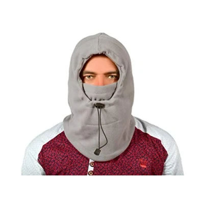 Image of Balaclava Neck Warmer Bandana Bike Motorcycle Helmet Face Mask Paintball Ski Outdoor Cycling Protecting (Fleece Grey Balaclava)