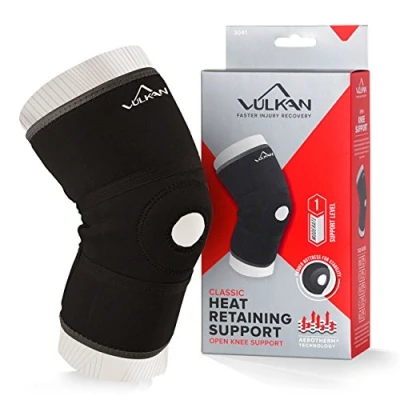 Image of VULKAN Classic 3041 Open Knee Support, Large, New Style, Breathable Lining, Warmth and Compression for Injuries, Sore, Weak, Injured Patella Wrap, Recovery Rehabilitation, Prevention