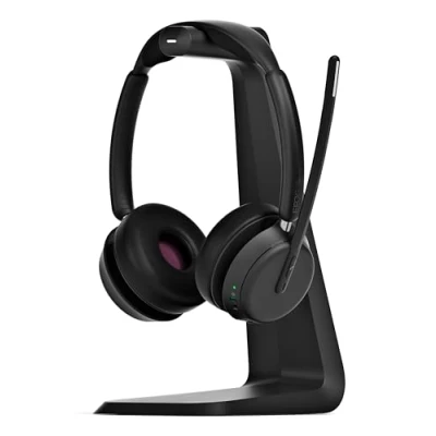 Image of EPOS IMPACT 1061 Advanced Wireless Headset with Microphone for PC Double Sided, AI Voice Clarity, BrainAdapt Comfort, High Durability Long Term Use in Dynamic Office Environments