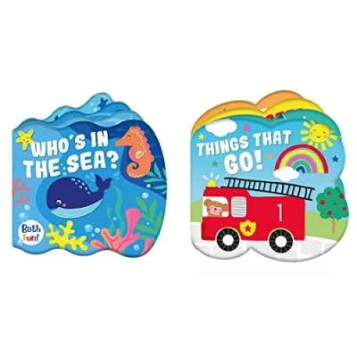 Image of Colour Changing Baby Bath Books Vinyl Coated Fun Educational Learning Kids Bathtime Playtime Set Interactive Toys