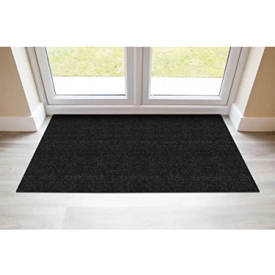 Image of eXtreme Door Mats for Indoor 4m x 1m Heavy Duty Entrance Matting Hallways, Kitchen, &amp; Office Non Slip, Dirt Trapper, and Super Absorbent Barrier Mat Front Back Anthracite