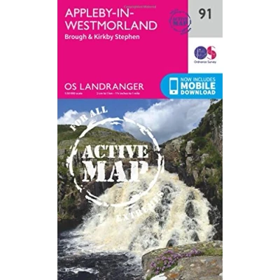 Image of Landranger Active 91 Appleby in Westmorland Map With Digital Version