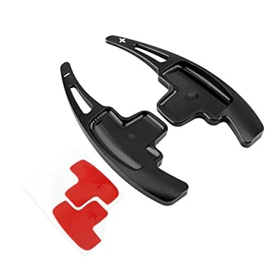 Image of Suuonee Steering Wheel Shifter, Aluminum Car Shift Paddles Extensions for Mercedes Benz A B E R M Class[Black]