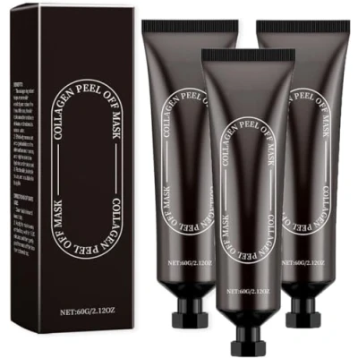 Image of SS Collagen Reverse Volume Peel off Face Mask,Hydrolyzed Mask,Bio Real Deep Mask,Cleansing, Hydrating and Moisturizing Suitable (3 pcs)