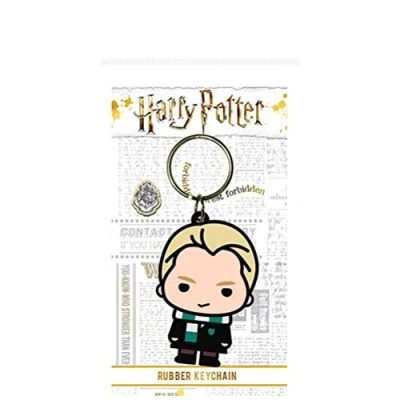 Image of HARRY POTTER Rubber Keyring Draco Malfoy Chibi Official Merchandise