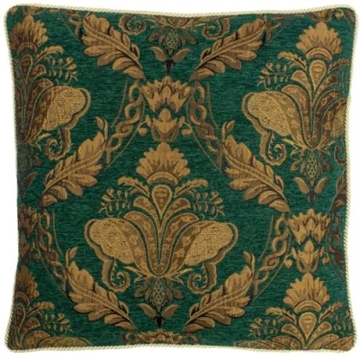 Image of Paoletti Shiraz Cushion Cover,45 x 45cm, Emerald