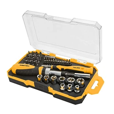 Image of Ratchet &amp; Screwdriver Set 42 pcs Socket Set, Standard Bits, Precision Bits Adaptor Tool Kit