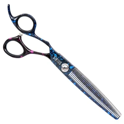 Image of GROOM Professional Sirius Left Handed Blender Dog Grooming Scissors Shears Ergonomic Design for Comfortable Handling 440C Japanese Steel, 6.5 Inch 46T