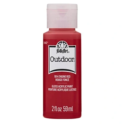 Image of Folkart Acrylic Paint, red, 2oz