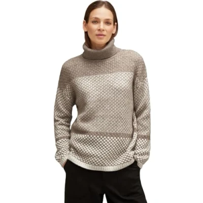 Image of Street One Women&#039;s A302428 Turtleneck Sweater, Multicoloured, 16