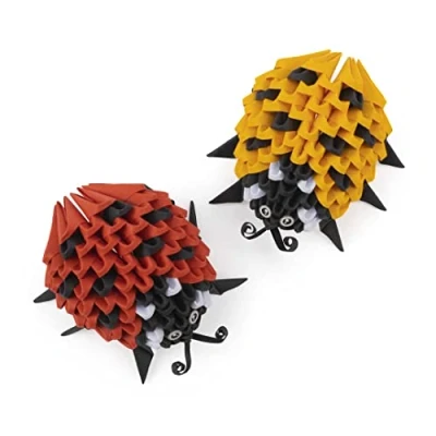 Image of Origami 3D 501835 Ladybird Beautiful Paper Sculpture with Patented Components and Comprehensible Building Instructions 180 Pieces 8 x 4 cm Medium