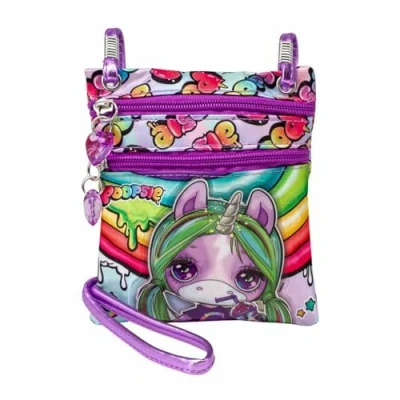 Image of Poopsie Slime Surprise Rainbow Action Vertical Shoulder Bag, Multicolour, 15.5 x 18 cm