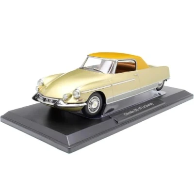 Image of Norev NV181741 1:18 Citroen DS 19 Le Dandy 1964 Beige Metallic &amp; Brown Roof Collectable Model, Multi