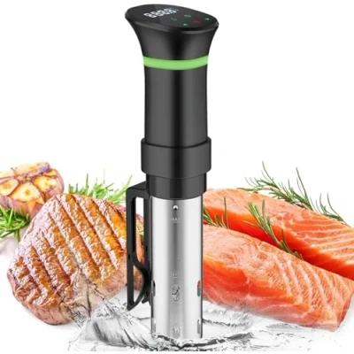 Image of Sous Vide Water Baths, Cooker, 1000W Precision Immersion Circulator Machine, Accurate Temperature and Time Control Cookbook Included