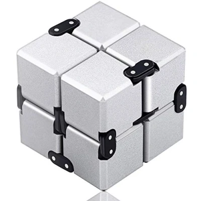 Image of Funxim Infinity Cube Fidget Toy, EDC Fidgeting Game for Kids and Adults, New Version Cool Mini Finger Toy Best Stress Anxiety Relief Kill Time