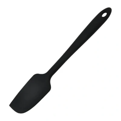 Image of Non Stick Baking Spatula Silicone,Kitchen Food Grade Silicone Spatulas for Cooking Heat Flexible Mini Cream Jar Cooking,Baking and Mixing(Black)