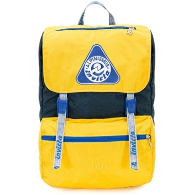 Image of Invicta Backpack Jolly III Vintage Special Edition Yellow Blue Original PC Holder