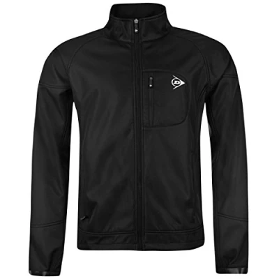Image of Dunlop Essentials Unisex Soft Shell Fleece Jacket Black