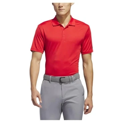 Image of adidas Men&#039;s Core Performance Primegreen Polo Shirt, Collegiate red, XXL