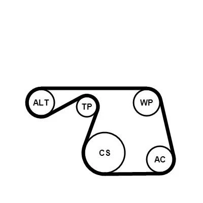 Image of CT862K1 Timing belt kit CONTITECH 103 HONDA: CIVIC 5 Stufenheck, 6 Hatchback