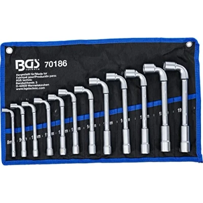 Image of BGS 70186 Deep Hole Pipe Spanner Set 8 19 mm 12 pcs.