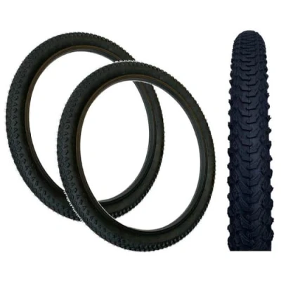 Image of PAIR Baldy&#039;s 20 x 2.0 BLACK Kids Mountain Bike Chunky Tyres