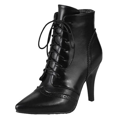 Image of Cocey Women Ankle Casual Booties with Thin Heel