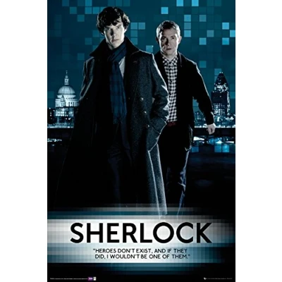 Image of GB eye LTD, Sherlock, Walking, Maxi Poster, 61 x 91.5 cm, Wood, Multi Colour