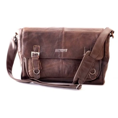 Image of Lorenz MENS WOMANS LEATHER SATCHEL SHOULDER BAG MESSENGER UNISEX