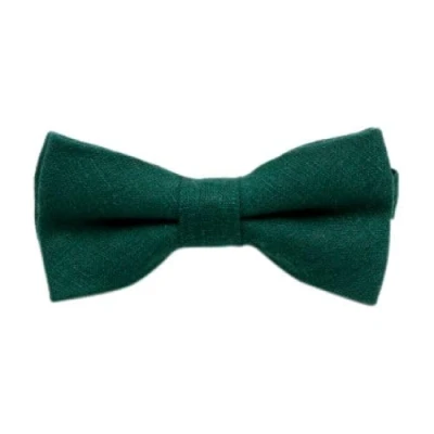 Image of Children&#039;s Kids Boys Luxury Cotton Blend Elasticated Bow Tie (Emerald Green) suitable for formalwear, weddings, parties, pageboy outfits