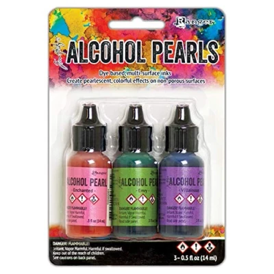 Image of Ranger Alcohol Ink Pearls Kit, Pink/Green/Purple, Medium