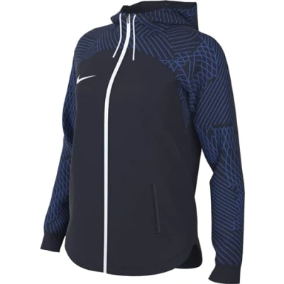 Image of NIKE DR2573 451 W NK DF STRK23 HD TRK JKT K Jacket Women&#039;s OBSIDIAN/OBSIDIAN/ROYAL BLUE/WHITE Size M