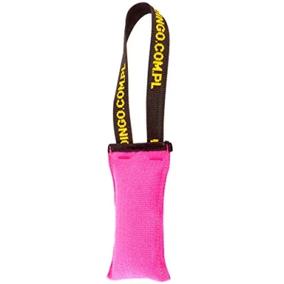 Image of Dingo Agility Bite Tug for Dog, Handmade Toy Floating on the Water Pink 15605
